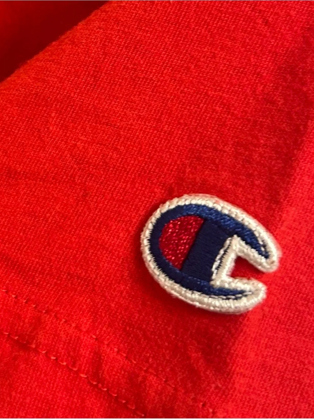 Champion Red Logo Short Sleeve Tee